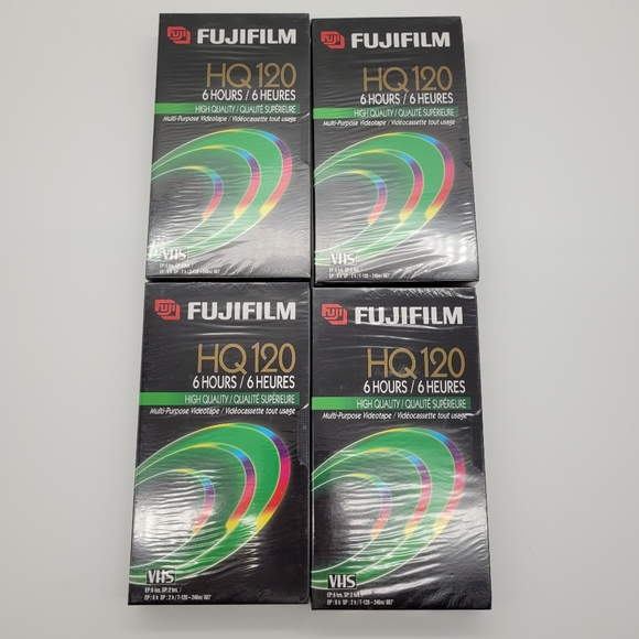 FUJIFILM | VHS HQ120 sealed blank tapes - Picture 2 of 3
